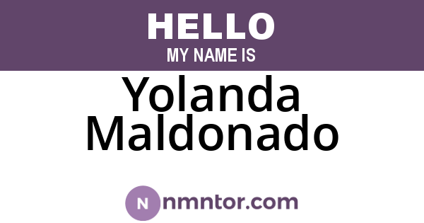 Yolanda Maldonado