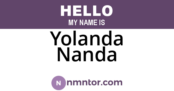 Yolanda Nanda