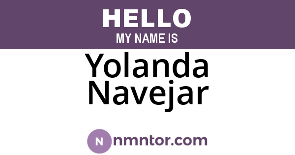 Yolanda Navejar