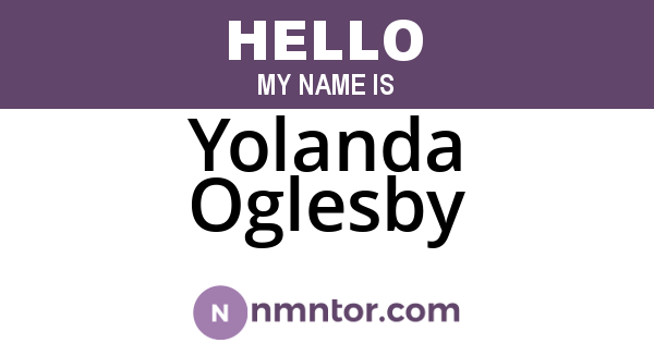 Yolanda Oglesby