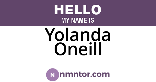 Yolanda Oneill