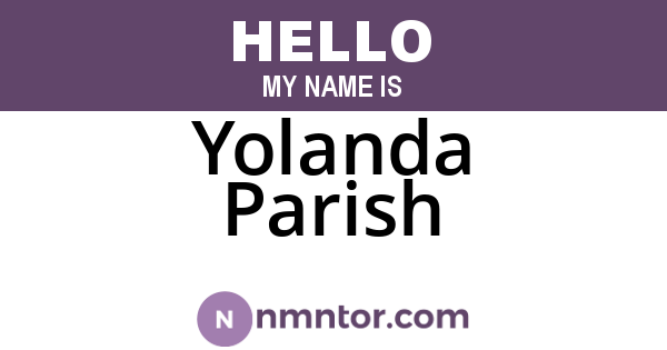Yolanda Parish