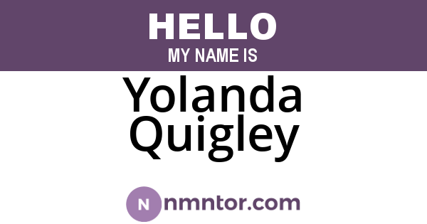 Yolanda Quigley