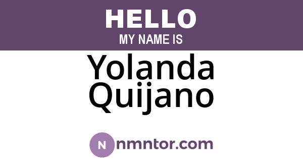 Yolanda Quijano