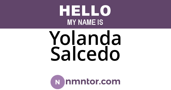 Yolanda Salcedo