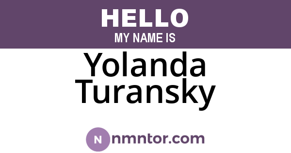 Yolanda Turansky