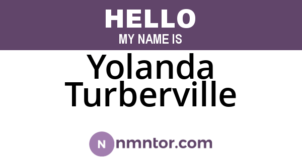 Yolanda Turberville
