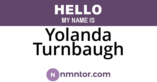 Yolanda Turnbaugh