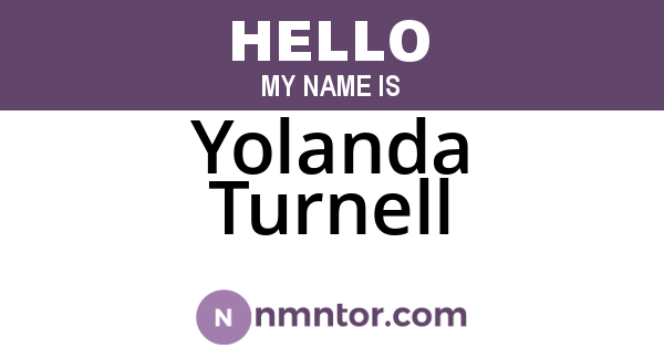 Yolanda Turnell