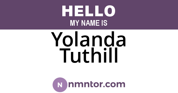 Yolanda Tuthill