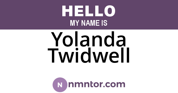 Yolanda Twidwell