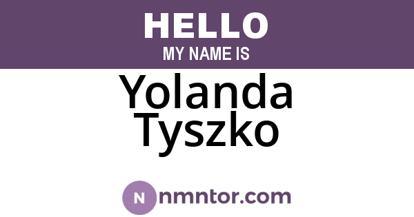 Yolanda Tyszko