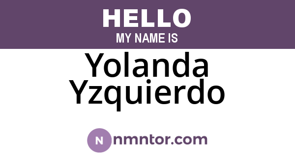 Yolanda Yzquierdo