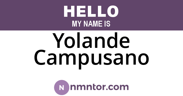 Yolande Campusano
