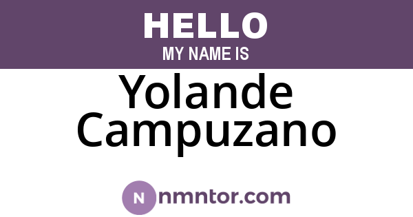 Yolande Campuzano