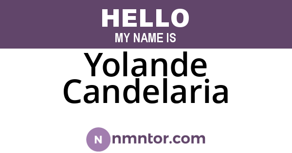 Yolande Candelaria