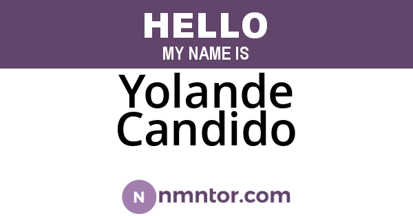 Yolande Candido