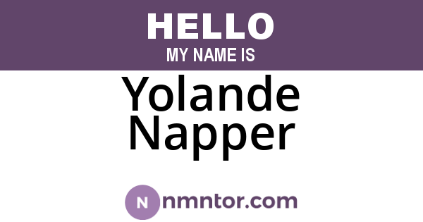 Yolande Napper