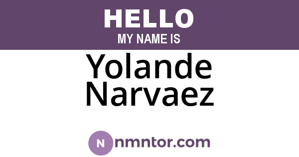 Yolande Narvaez