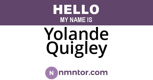 Yolande Quigley