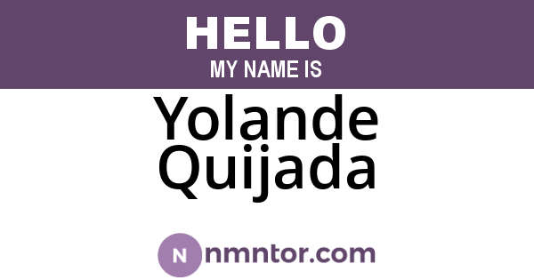 Yolande Quijada