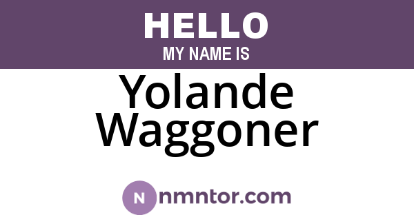 Yolande Waggoner