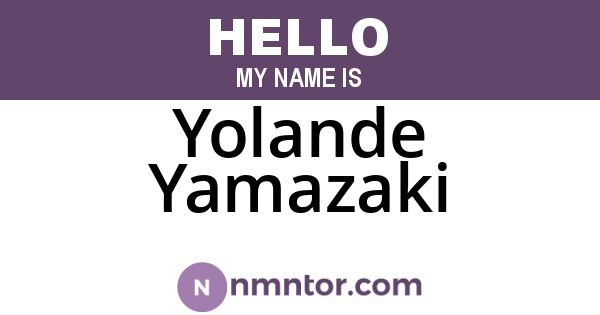 Yolande Yamazaki