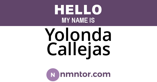 Yolonda Callejas