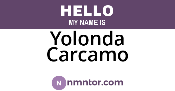 Yolonda Carcamo