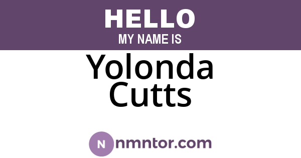 Yolonda Cutts
