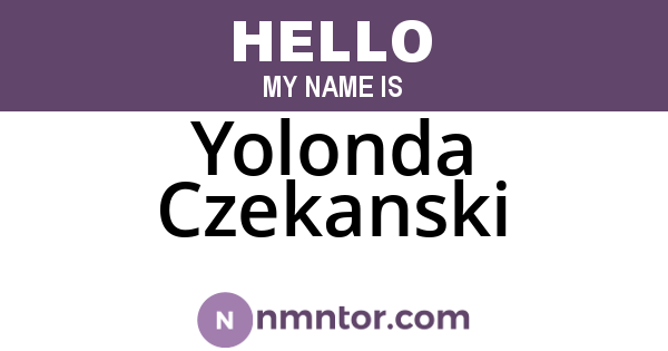 Yolonda Czekanski