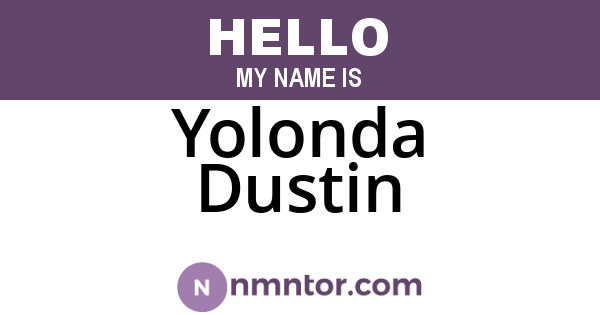 Yolonda Dustin