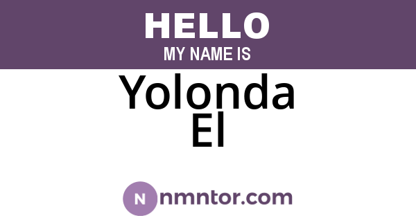 Yolonda El