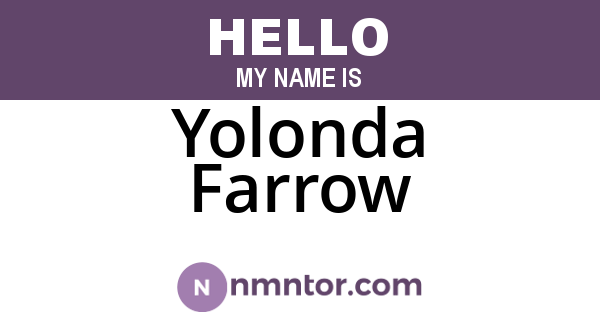Yolonda Farrow