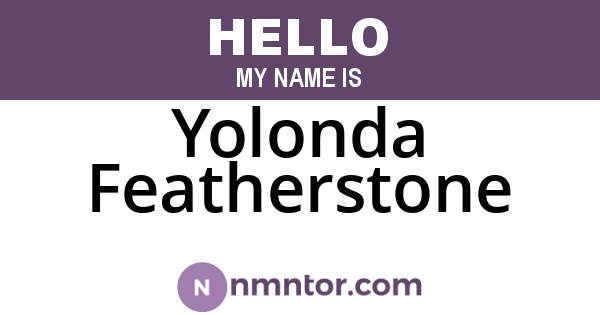 Yolonda Featherstone