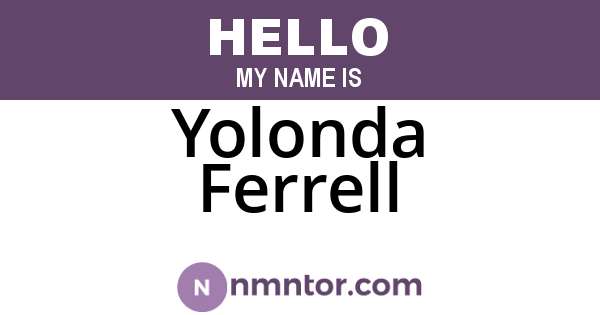 Yolonda Ferrell