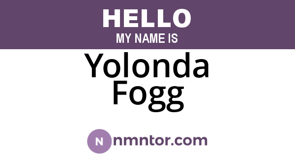 Yolonda Fogg