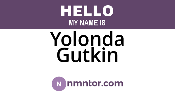 Yolonda Gutkin