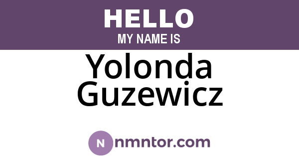 Yolonda Guzewicz