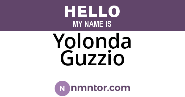 Yolonda Guzzio