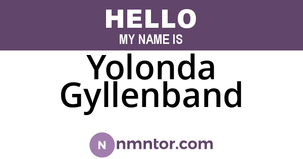Yolonda Gyllenband