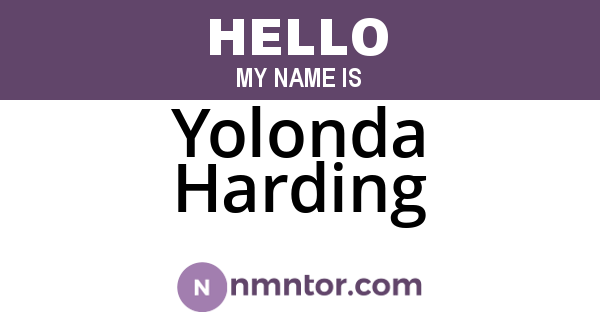 Yolonda Harding
