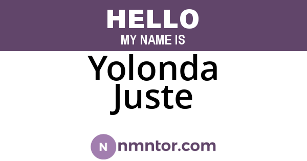 Yolonda Juste