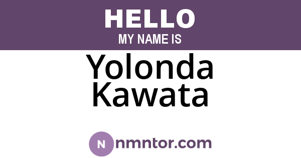 Yolonda Kawata