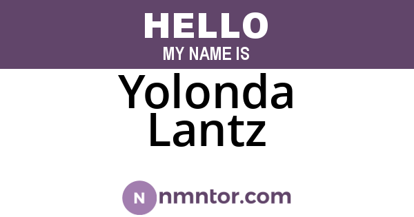 Yolonda Lantz