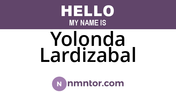 Yolonda Lardizabal