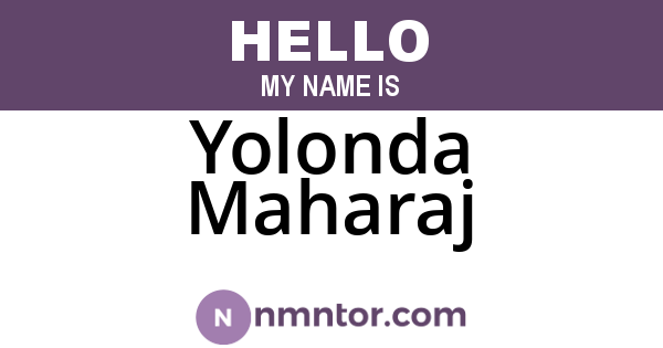 Yolonda Maharaj