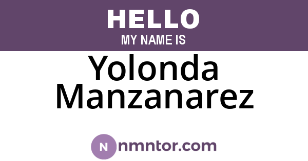Yolonda Manzanarez