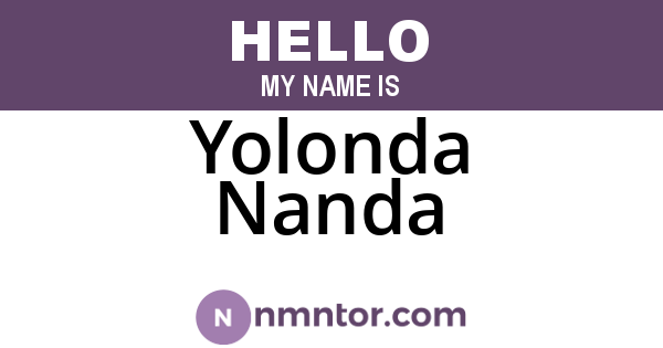 Yolonda Nanda