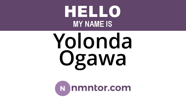 Yolonda Ogawa